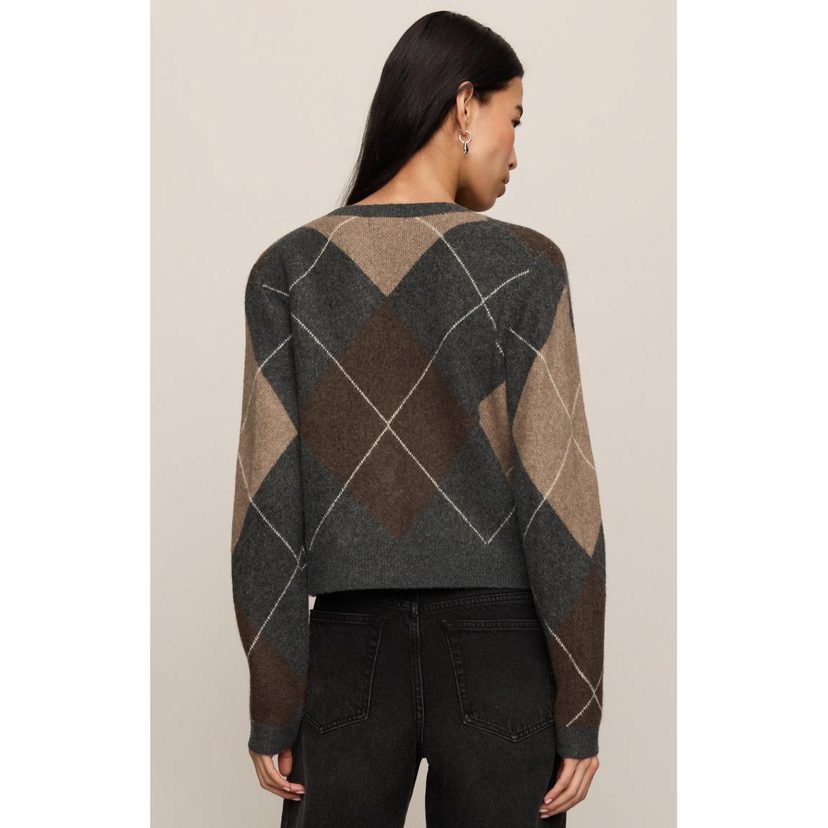 MEDINA ARGYLE CARDIGAN-LADIES SWEATERS & KNITS-Z SUPPLY-JB Evans Fashions & Footwear