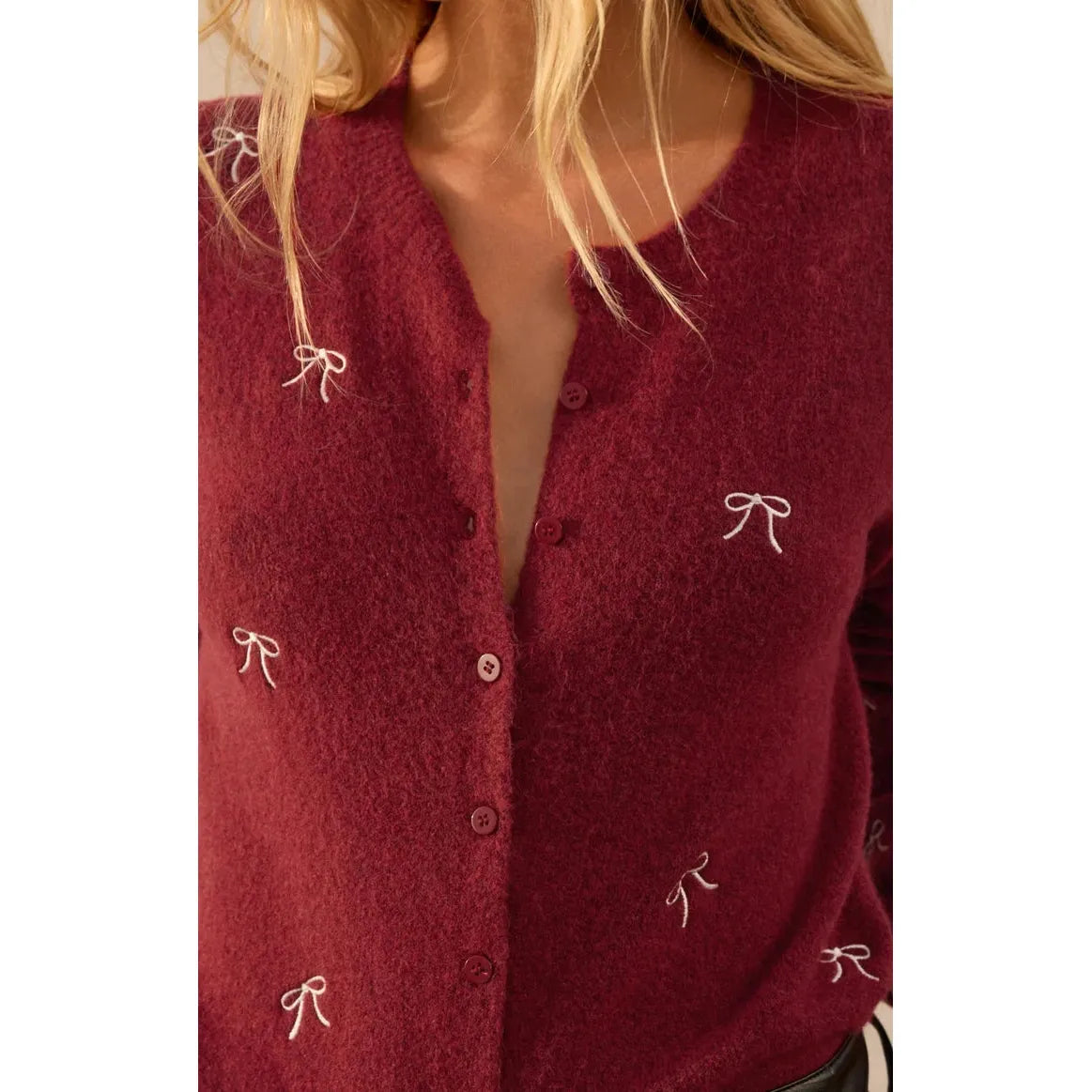 MEDINA BOW CARDIGAN-LADIES SWEATERS & KNITS-Z SUPPLY-JB Evans Fashions & Footwear