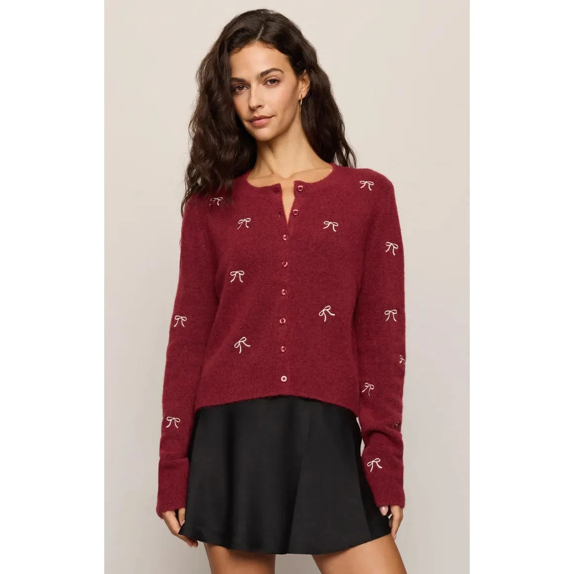 MEDINA BOW CARDIGAN-LADIES SWEATERS & KNITS-Z SUPPLY-JB Evans Fashions & Footwear
