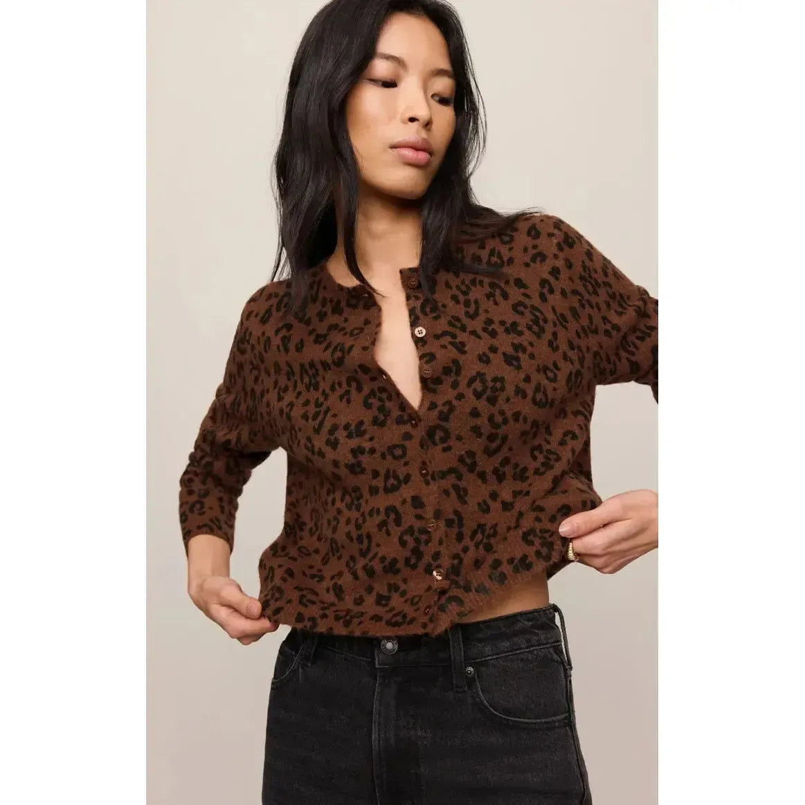 MEDINA LEOPARD CARDIGAN-LADIES SWEATERS & KNITS-Z SUPPLY-JB Evans Fashions & Footwear