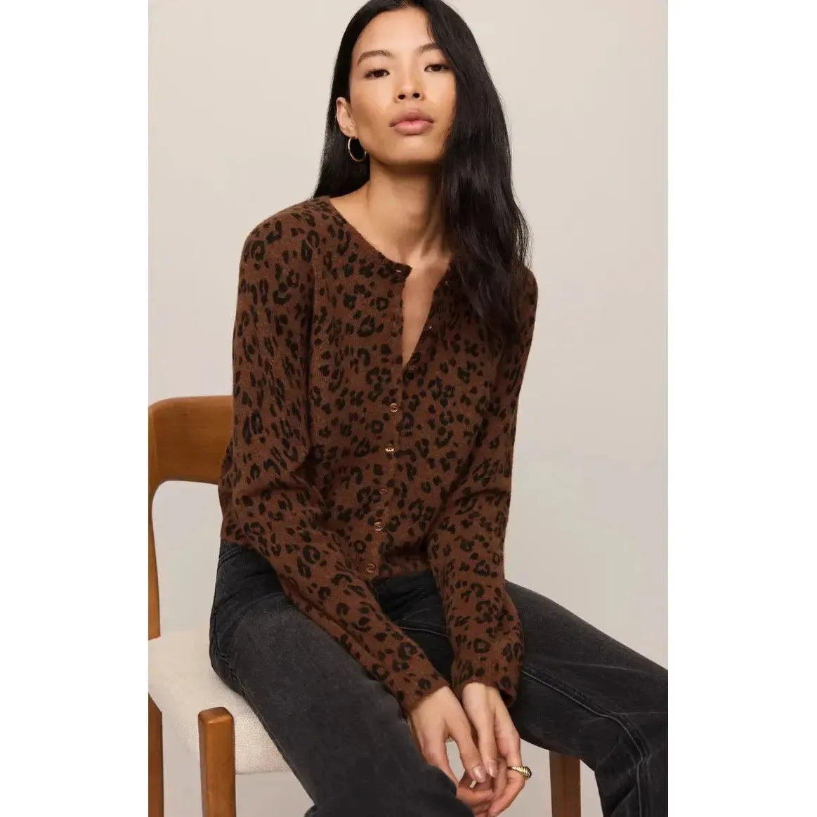MEDINA LEOPARD CARDIGAN-LADIES SWEATERS & KNITS-Z SUPPLY-JB Evans Fashions & Footwear