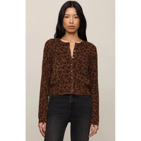 MEDINA LEOPARD CARDIGAN-LADIES SWEATERS & KNITS-Z SUPPLY-JB Evans Fashions & Footwear
