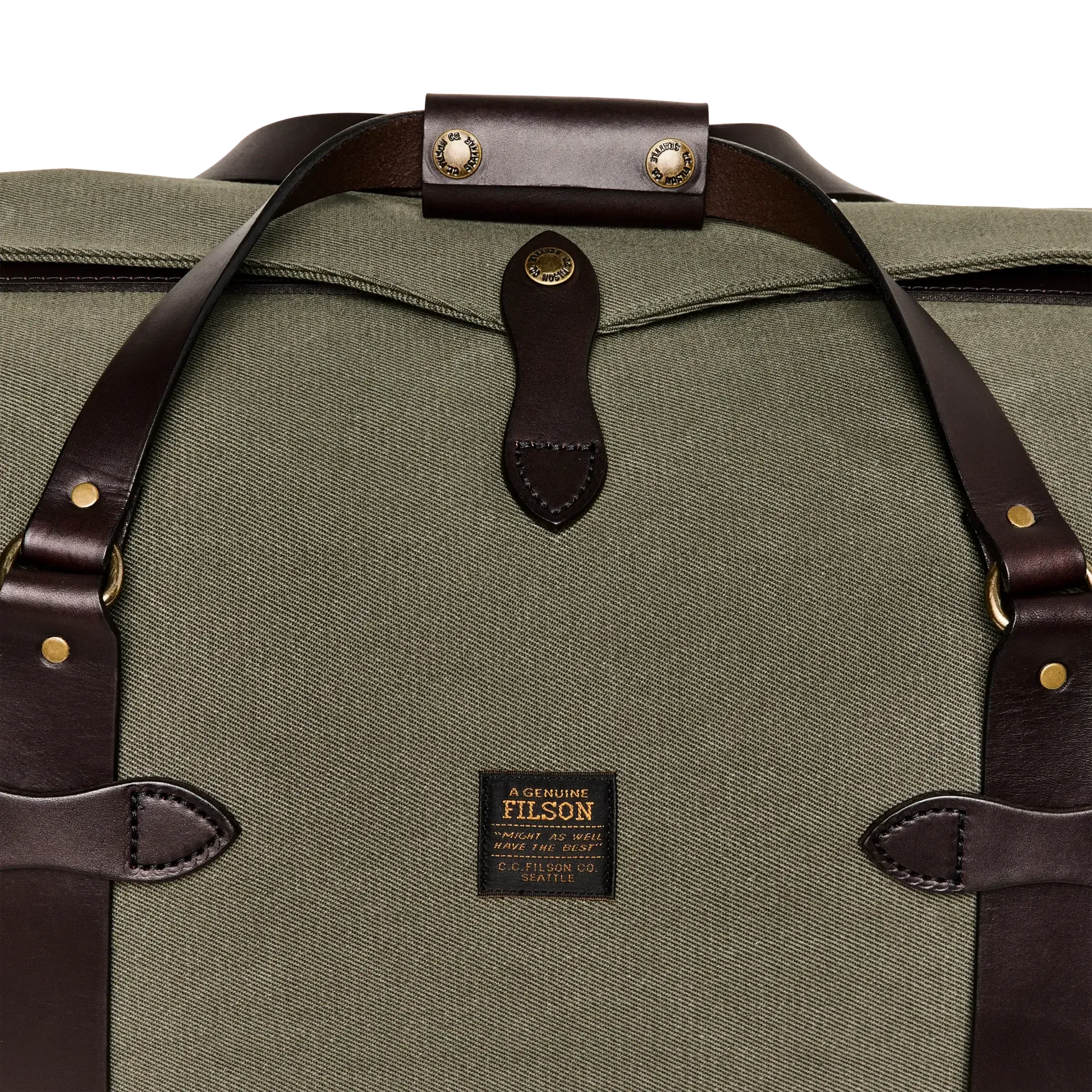 MEDIUM DUFFLE OTTER GREEN-TRAVEL ACCESSORIES-FILSON-JB Evans Fashions & Footwear