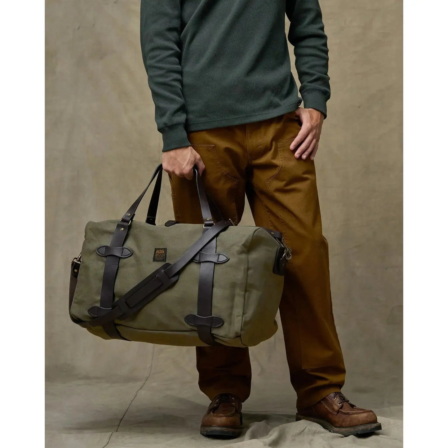 MEDIUM DUFFLE OTTER GREEN-TRAVEL ACCESSORIES-FILSON-JB Evans Fashions & Footwear