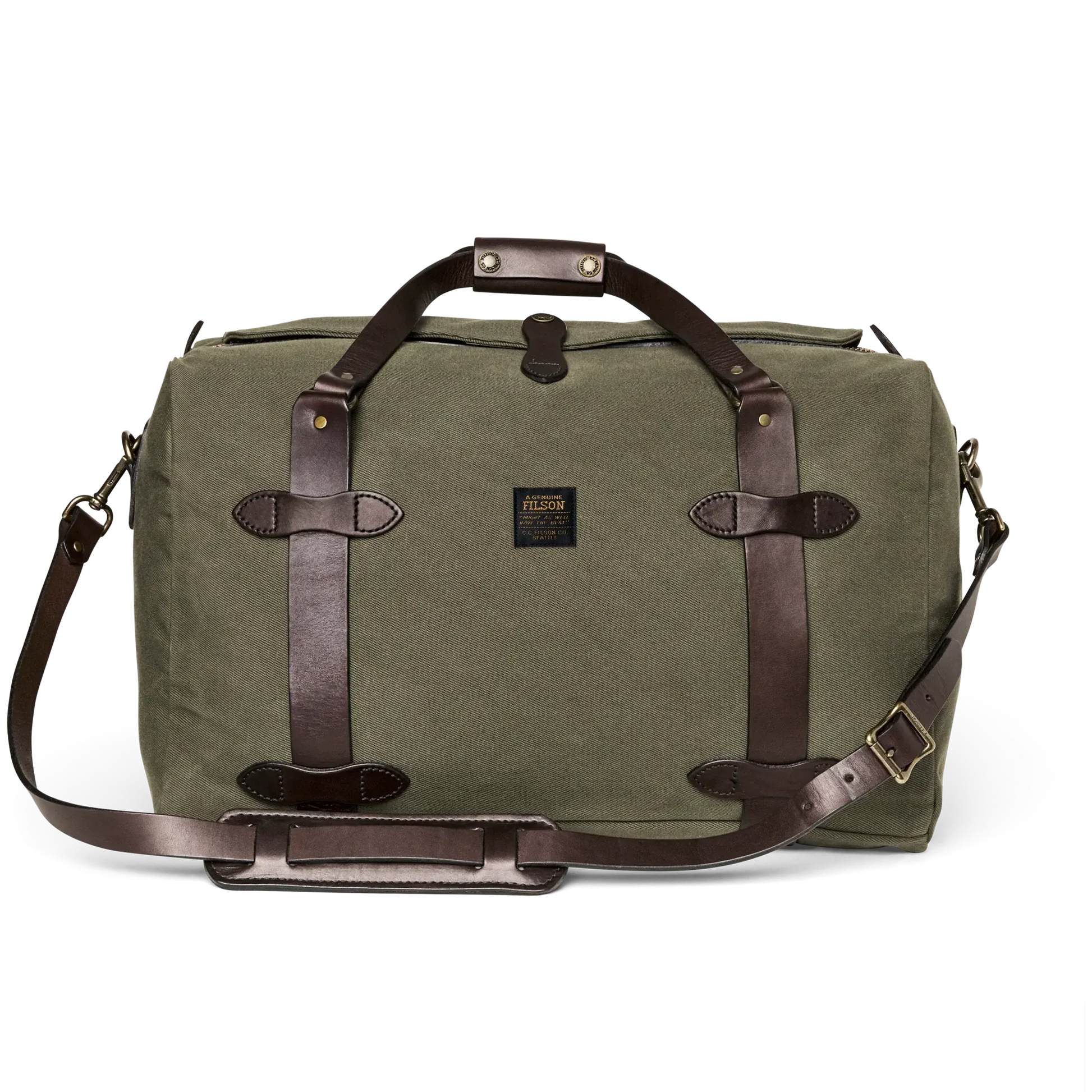 MEDIUM DUFFLE OTTER GREEN-TRAVEL ACCESSORIES-FILSON-JB Evans Fashions & Footwear