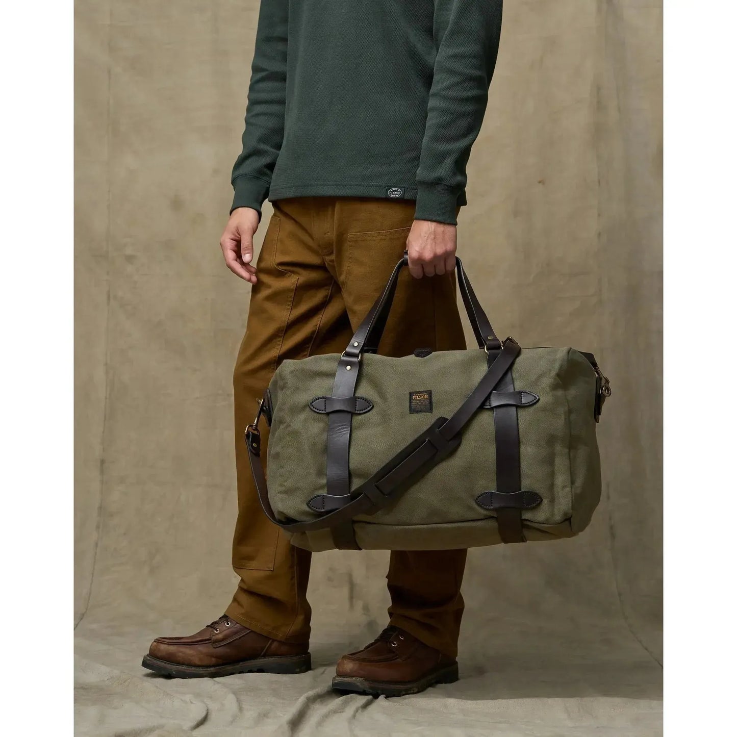 MEDIUM DUFFLE OTTER GREEN-TRAVEL ACCESSORIES-FILSON-JB Evans Fashions & Footwear