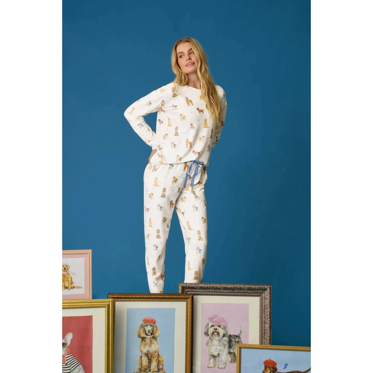 MEET IN PAWRIS PJ SET-LADIES LOUNGE & SLEEPWEAR-PJ SALVAGE-JB Evans Fashions & Footwear