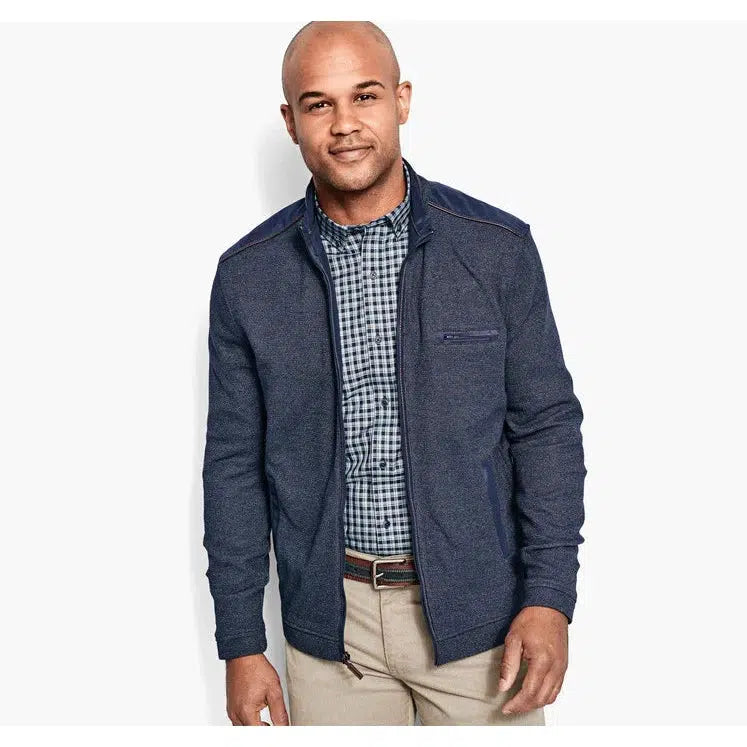 MELANGE FULL ZIP-MENS SWEATERS & KNITS-JOHNSTON & MURPHY-JB Evans Fashions & Footwear