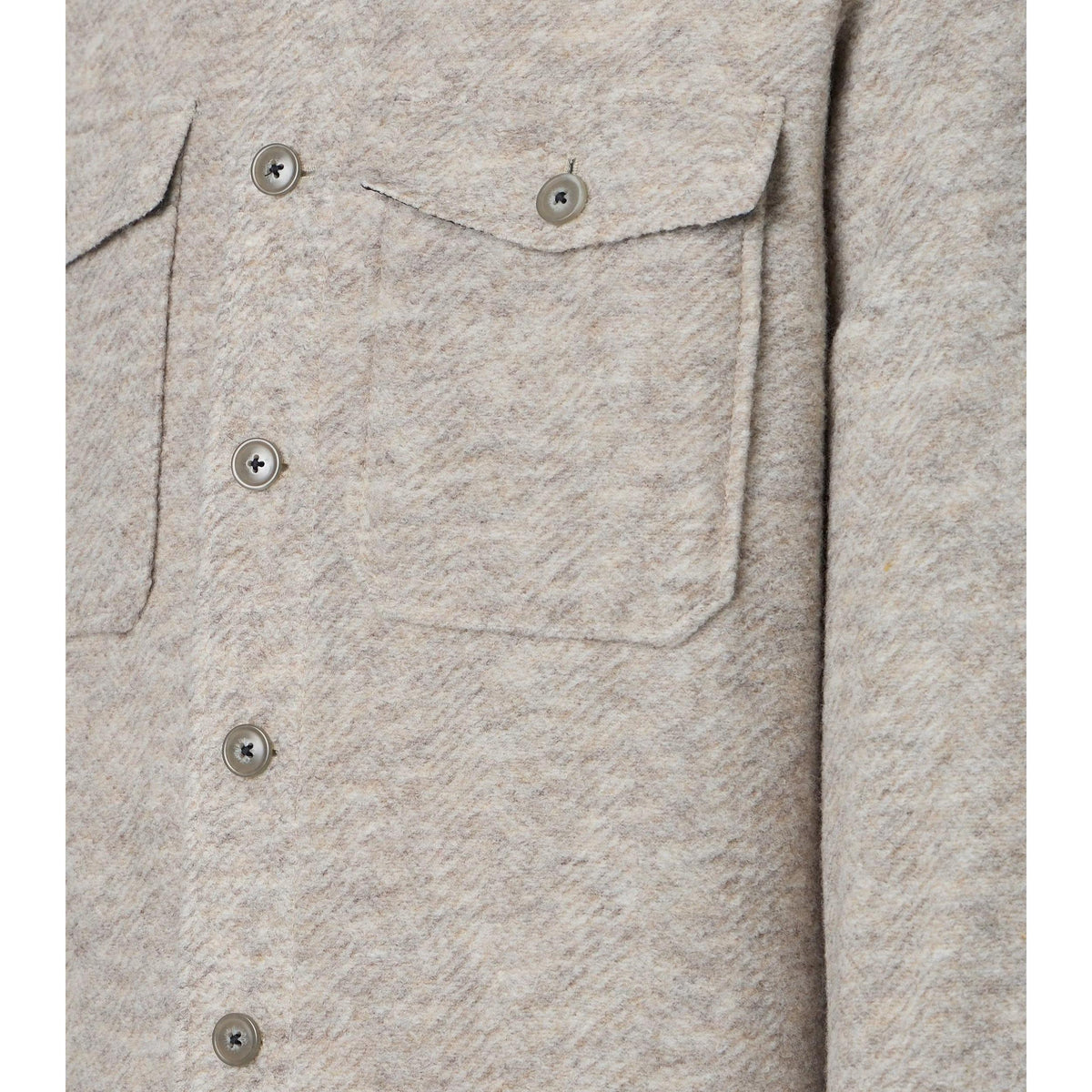 MELANGE HERRINGBONE OVERSHIRT-MENS LIGHTWEIGHT COATS & JACKETS-VENTI-JB Evans Fashions & Footwear