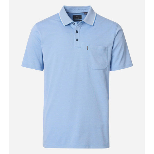 MENS STRETCH PIQUE POLO WITH TIPPING-993106500-LRG102-MENS T-SHIRTS & POLO'S-CASA C MODA-JB Evans Fashions & Footwear