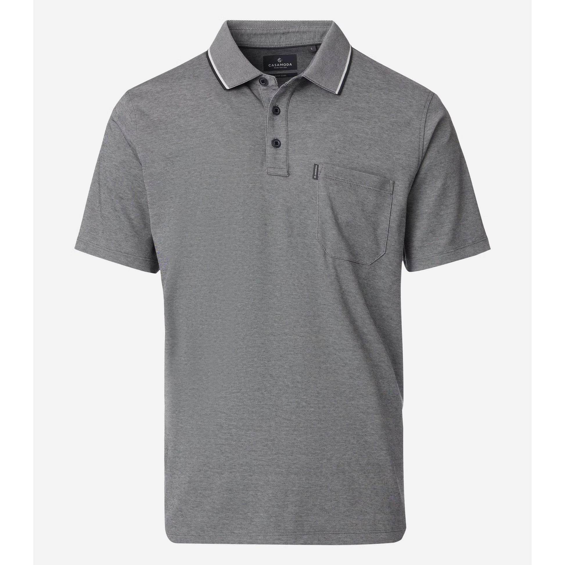 MENS STRETCH PIQUE POLO WITH TIPPING-993106500-LRG774-MENS T-SHIRTS & POLO'S-CASA C MODA-JB Evans Fashions & Footwear