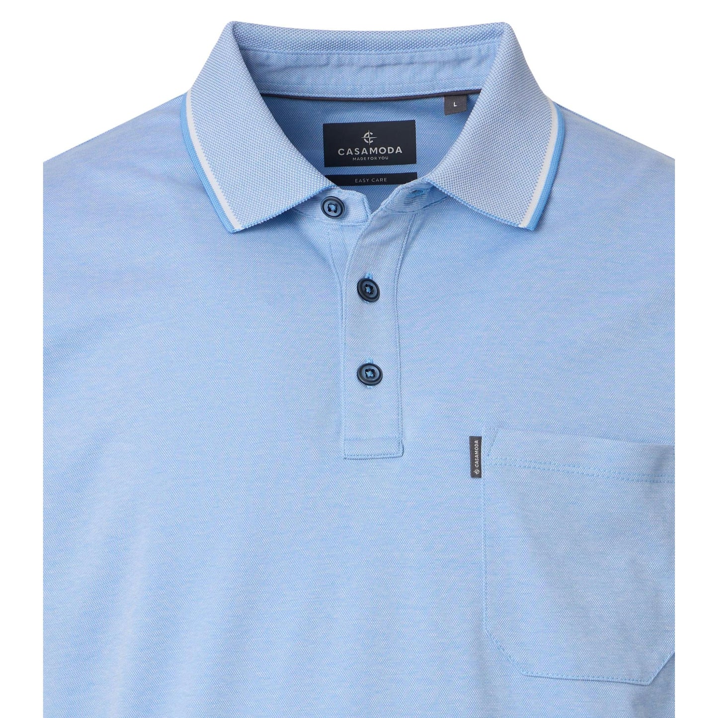 MENS STRETCH PIQUE POLO WITH TIPPING-MENS T-SHIRTS & POLO'S-CASA C MODA-JB Evans Fashions & Footwear