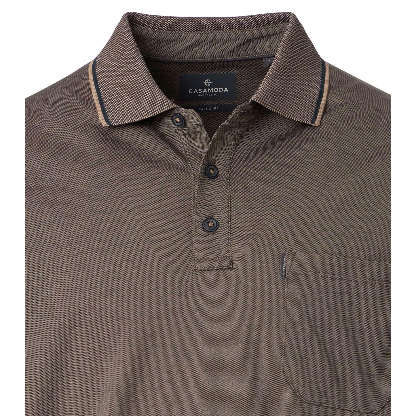 MENS STRETCH PIQUE POLO WITH TIPPING-MENS T-SHIRTS & POLO'S-CASA C MODA-JB Evans Fashions & Footwear