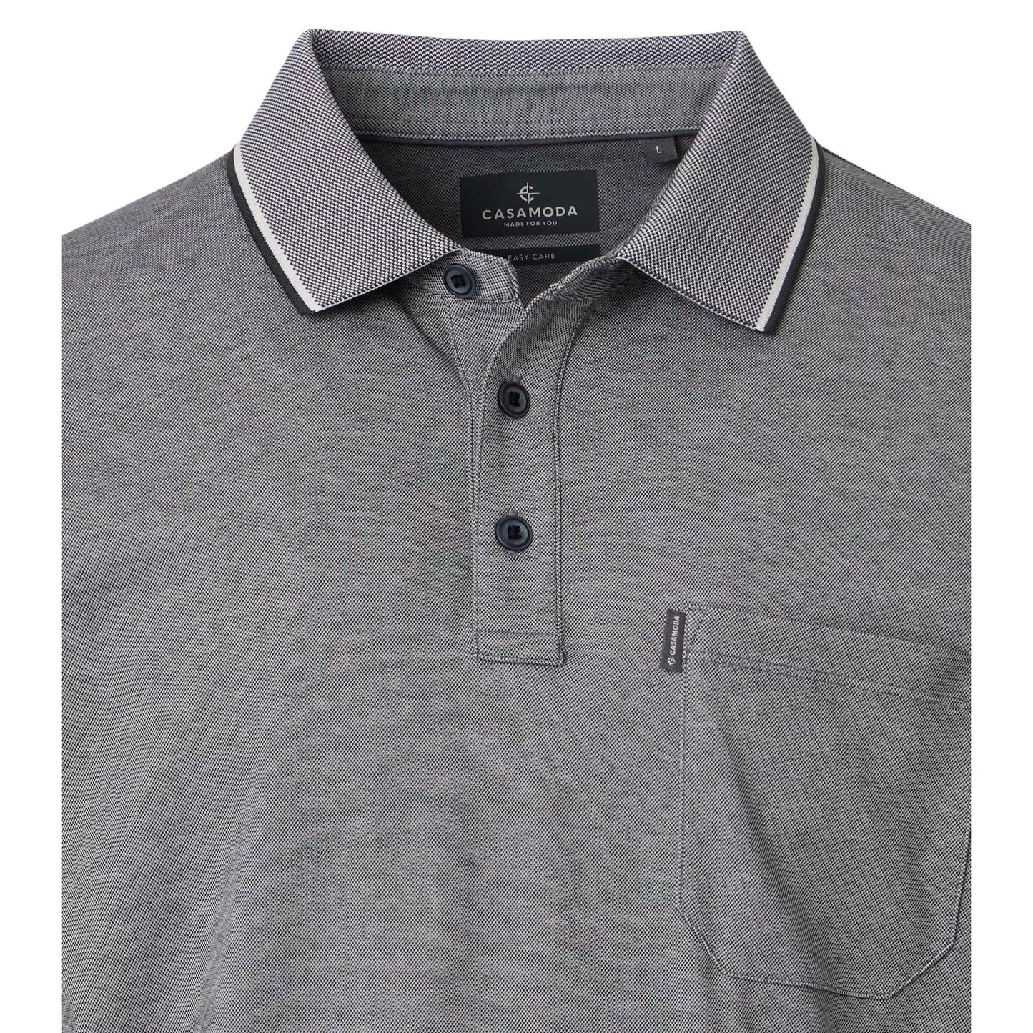 MENS STRETCH PIQUE POLO WITH TIPPING-MENS T-SHIRTS & POLO'S-CASA C MODA-JB Evans Fashions & Footwear