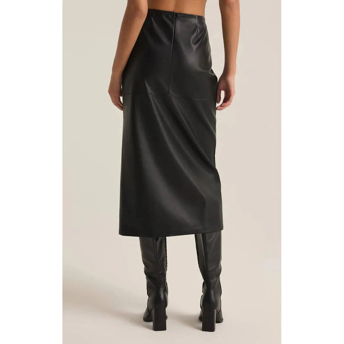 METROPOLITAN LEATHER SKIRT-SKIRTS-Z SUPPLY-JB Evans Fashions & Footwear