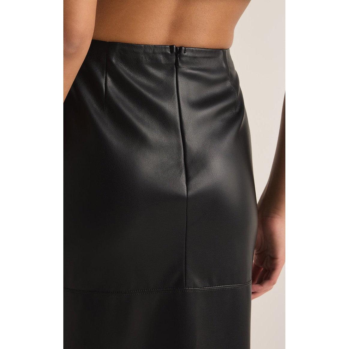 METROPOLITAN LEATHER SKIRT-SKIRTS-Z SUPPLY-JB Evans Fashions & Footwear