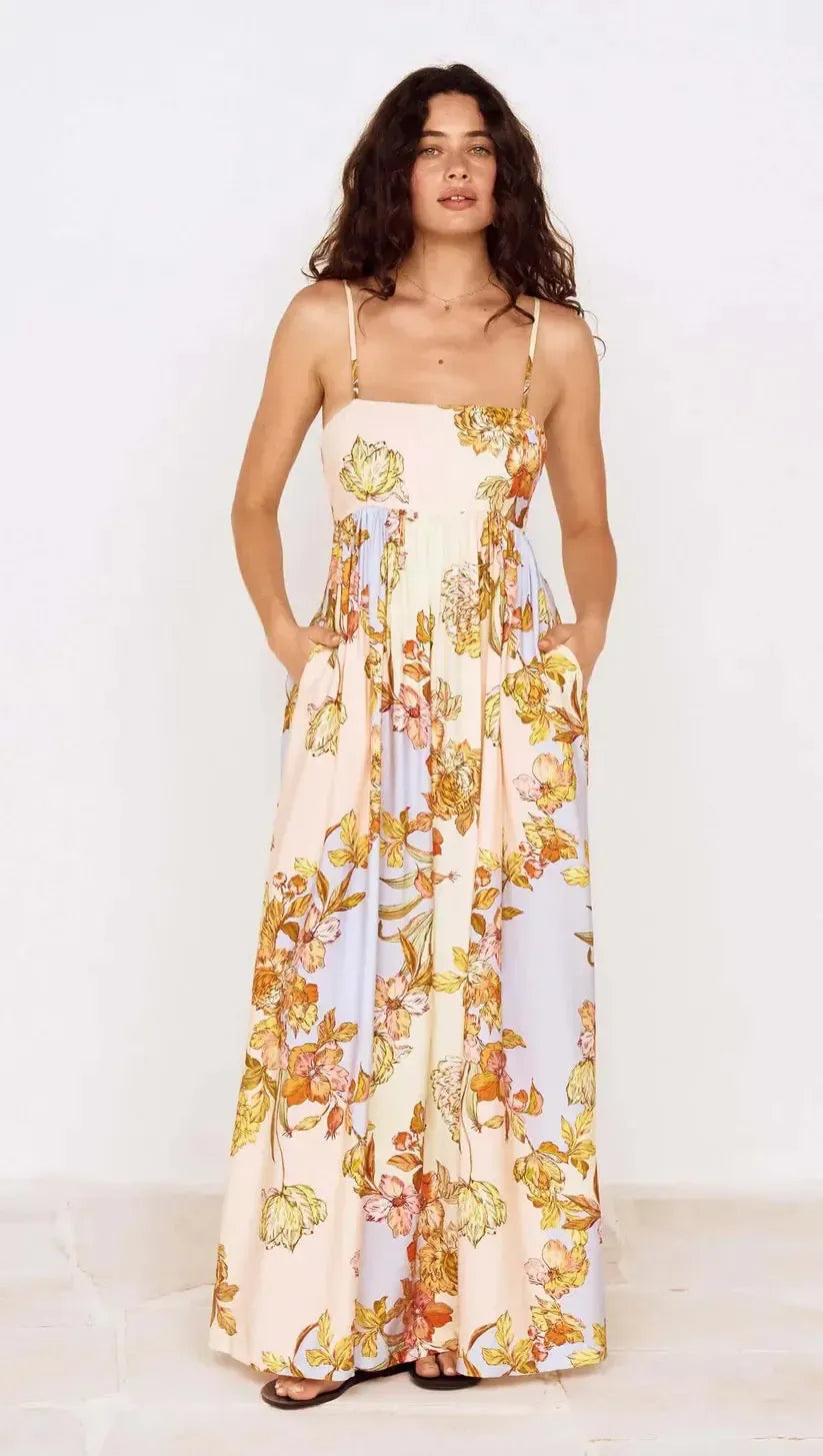 FIORE TIE BACK MAXI DRESS