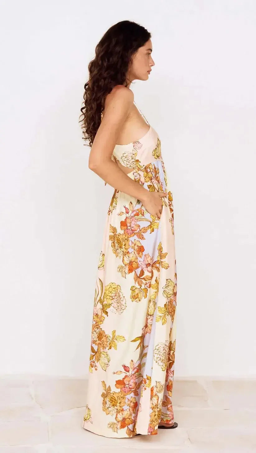 FIORE TIE BACK MAXI DRESS