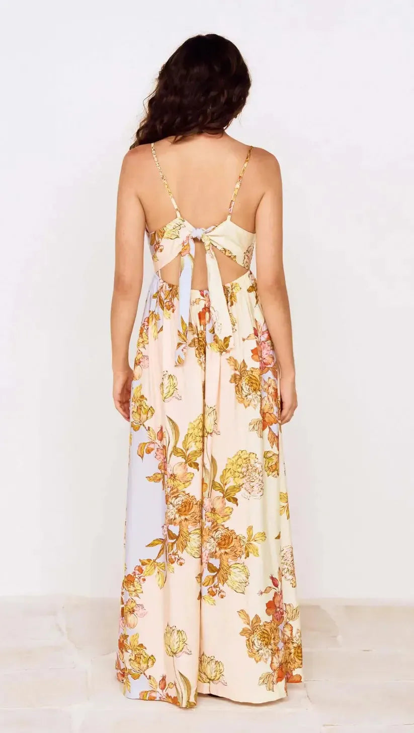 FIORE TIE BACK MAXI DRESS