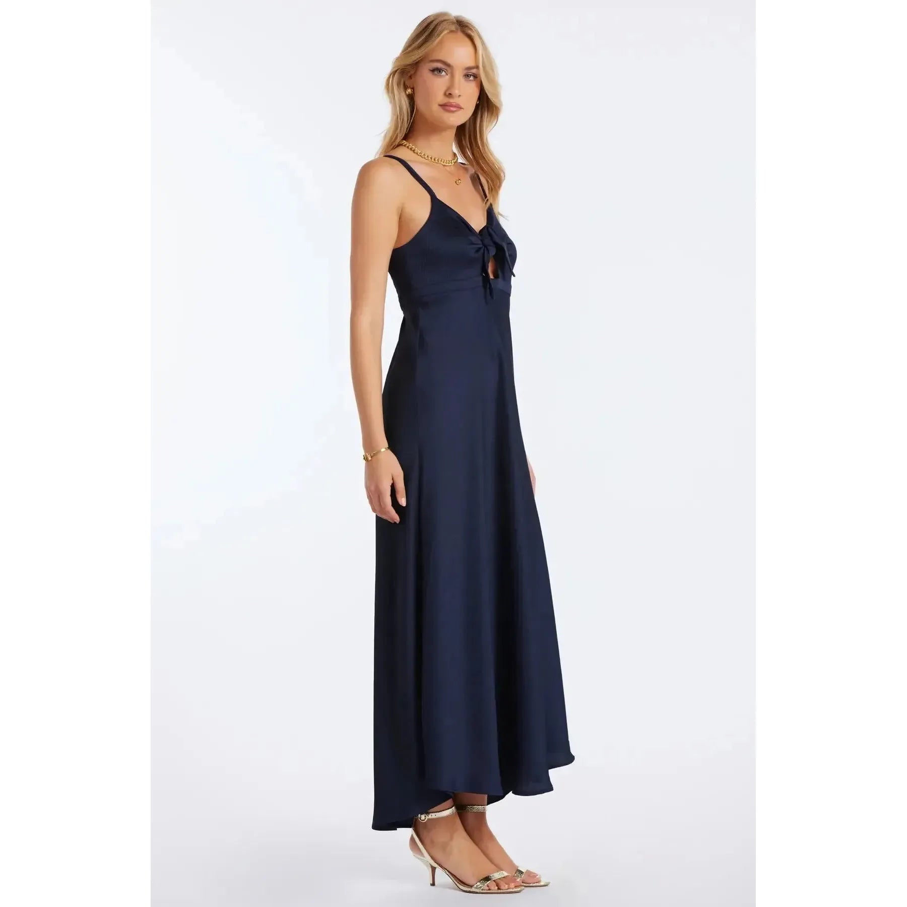 MICRO PLISSE BIAS CUT DRESS-LADIES DRESSES & JUMPERS-BISHOP & YOUNG-JB Evans Fashions & Footwear