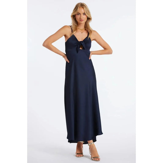 MICRO PLISSE BIAS CUT DRESS-LADIES DRESSES & JUMPERS-BISHOP & YOUNG-JB Evans Fashions & Footwear