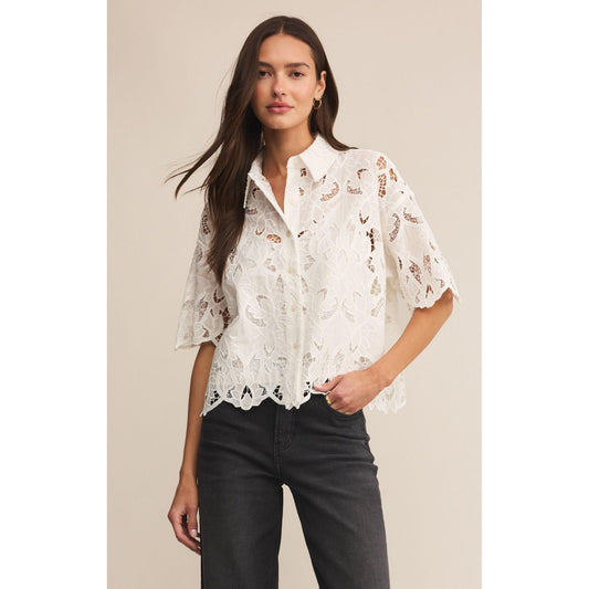 MIDNIGHT LACE TOP-LADIES TOPS-Z SUPPLY-JB Evans Fashions & Footwear