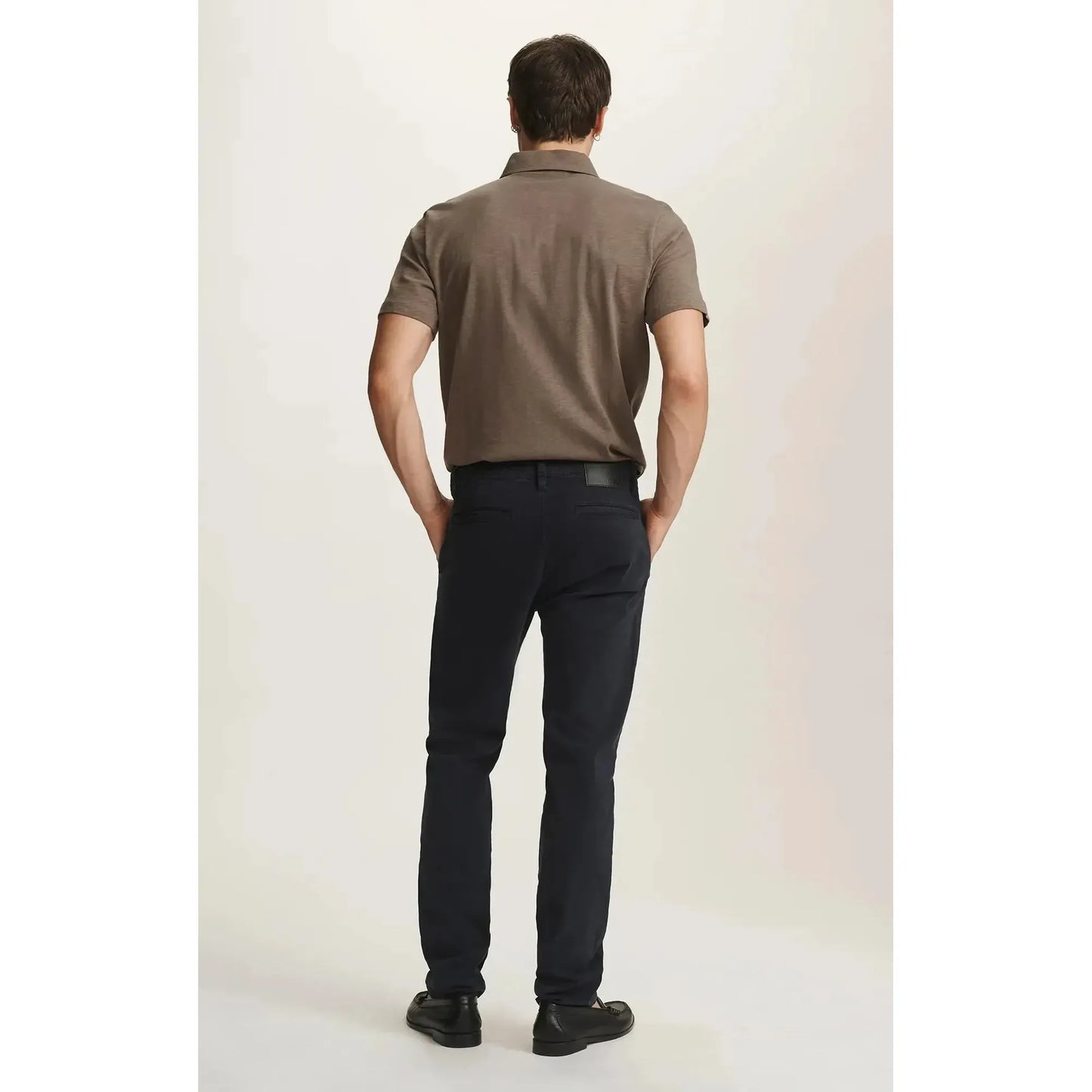 MILTON DARK NAVY CASUAL TWILL-MENS PANTS-MAVI-JB Evans Fashions & Footwear