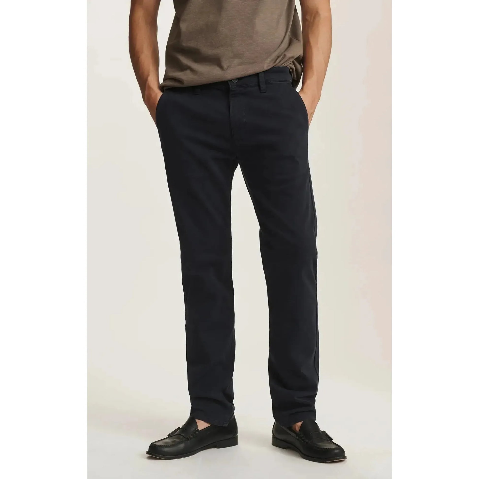 MILTON DARK NAVY CASUAL TWILL-MENS PANTS-MAVI-JB Evans Fashions & Footwear