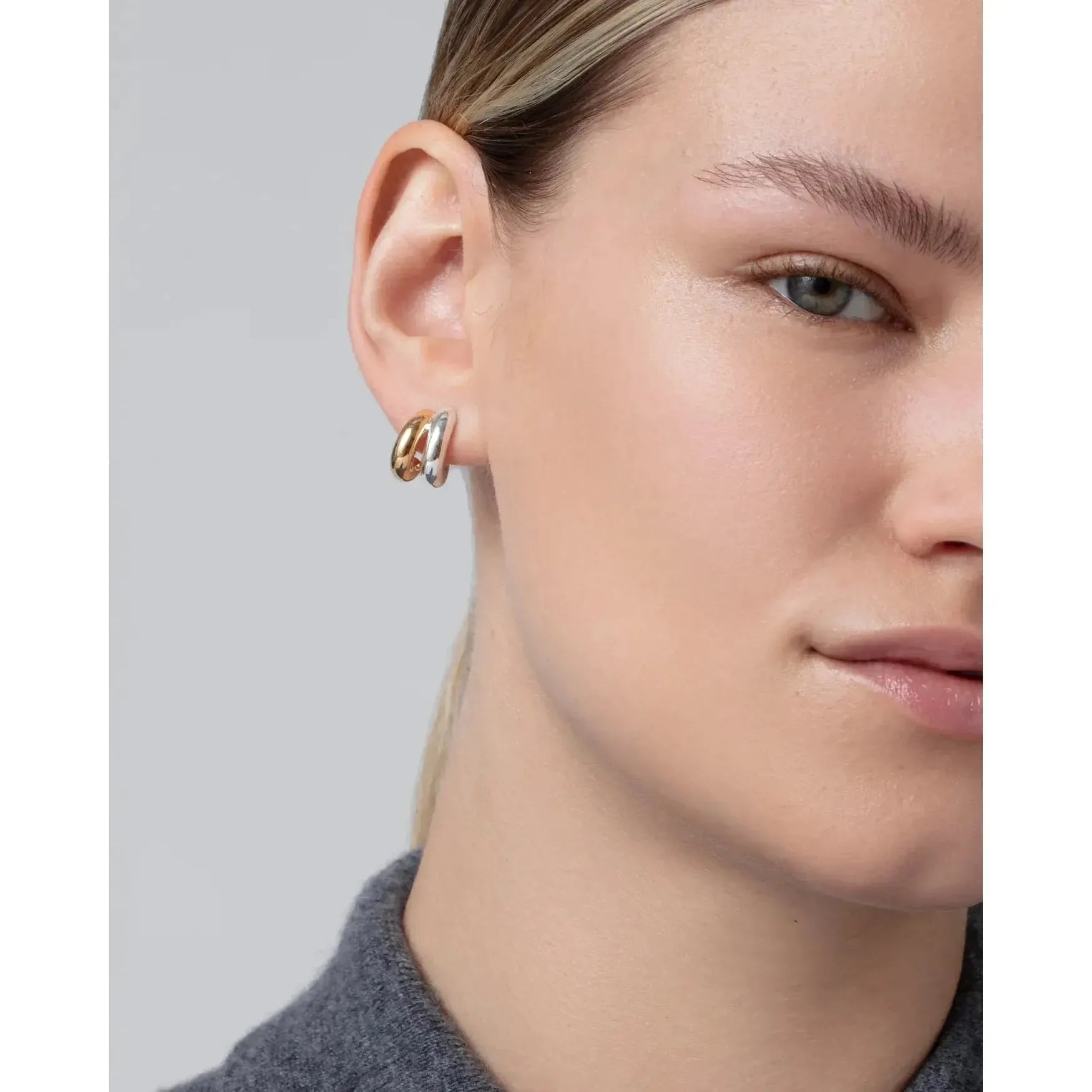 MINI FLORENCE TWO TONE EARRINGS-LADIES ACCESSORIES-JENNY BIRD-JB Evans Fashions & Footwear