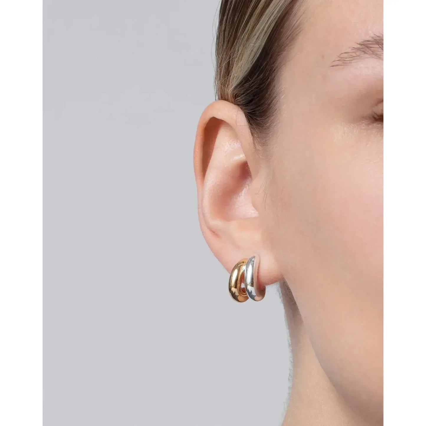 MINI FLORENCE TWO TONE EARRINGS-LADIES ACCESSORIES-JENNY BIRD-JB Evans Fashions & Footwear