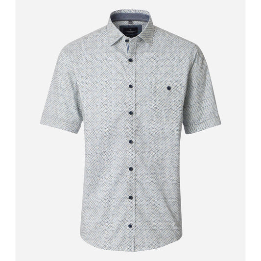 MINI PRINT L/S CASUAL FIT-MENS SHIRTS-CASA C MODA-JB Evans Fashions & Footwear