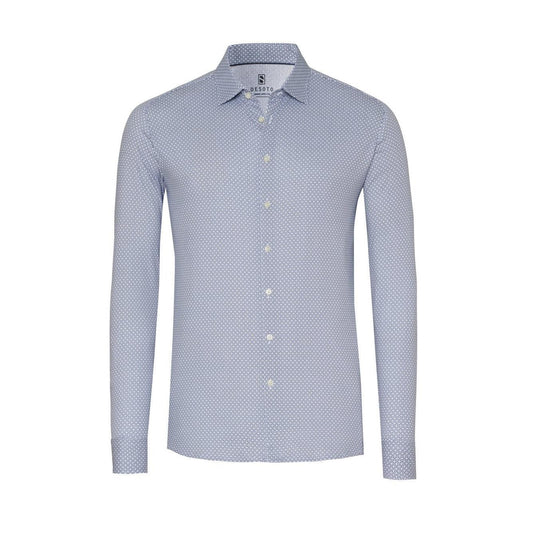 MINI SHAPES JERSEY STRETCH-MENS SHIRTS-DESOTO-JB Evans Fashions & Footwear