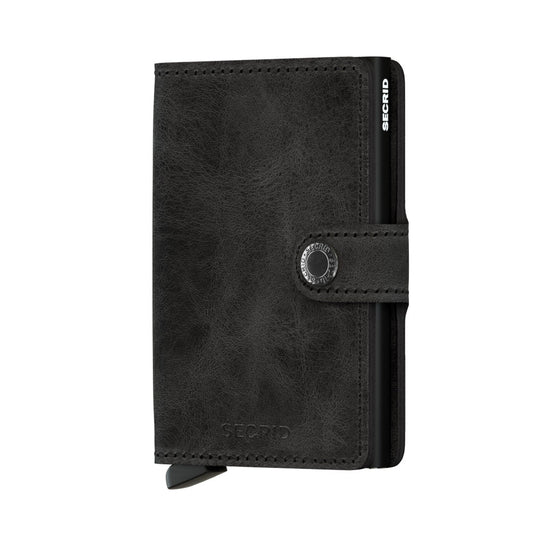 MINI WALLET VINTAGE-M-V-BLK-MWVBLK-MENS WALLETS-SECRID-JB Evans Fashions & Footwear