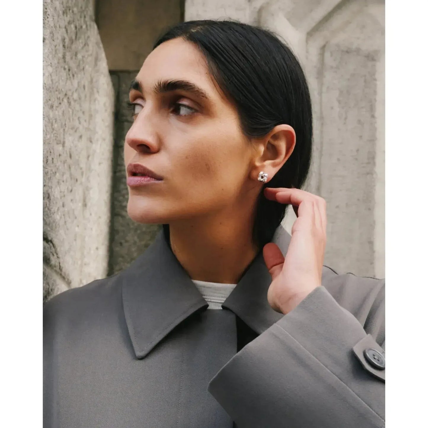 MINI WOVEN SQUARE EARRINGS-LADIES ACCESSORIES-JENNY BIRD-JB Evans Fashions & Footwear