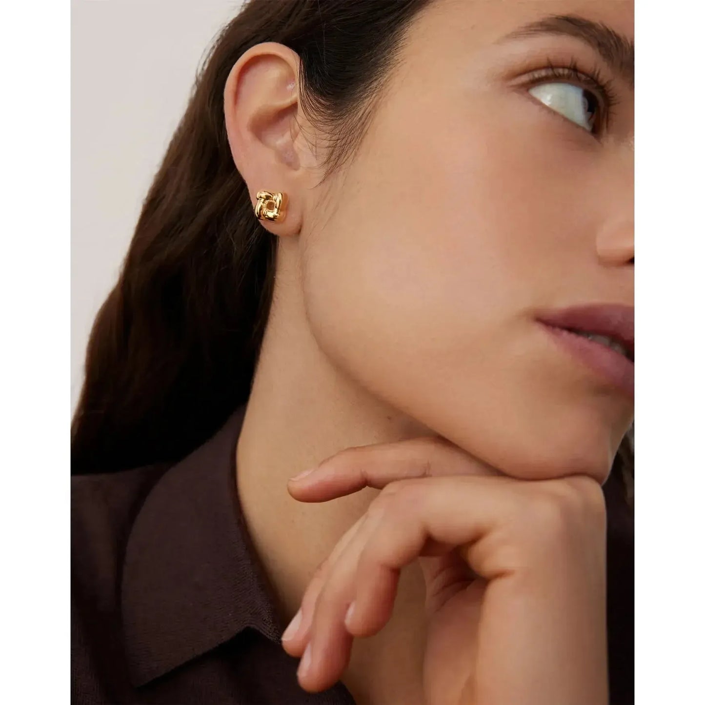 MINI WOVEN SQUARE EARRINGS-LADIES ACCESSORIES-JENNY BIRD-JB Evans Fashions & Footwear
