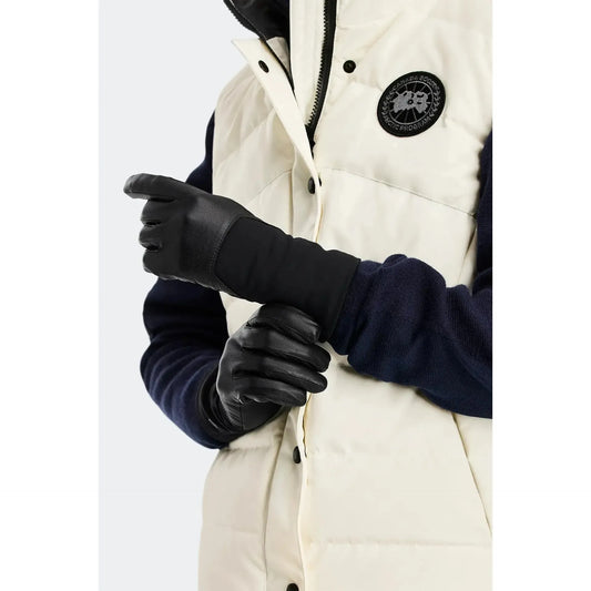 MIXED MEDIA GLOVE - BLACK-LADIES ACCESSORIES-CANADA GOOSE-JB Evans Fashions & Footwear