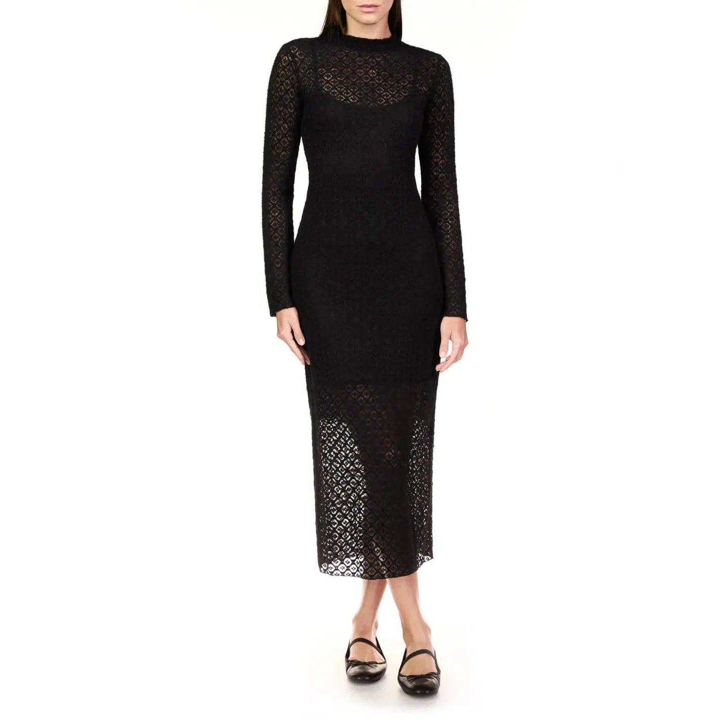 MOCK NECK LACE DRESS-LADIES DRESSES & JUMPERS-SANCTUARY-JB Evans Fashions & Footwear