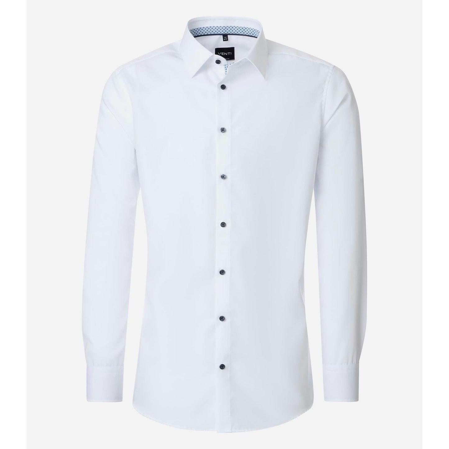 MODERN FIT BLACK BUTTON-MENS DRESS SHIRTS-VENTI-JB Evans Fashions & Footwear