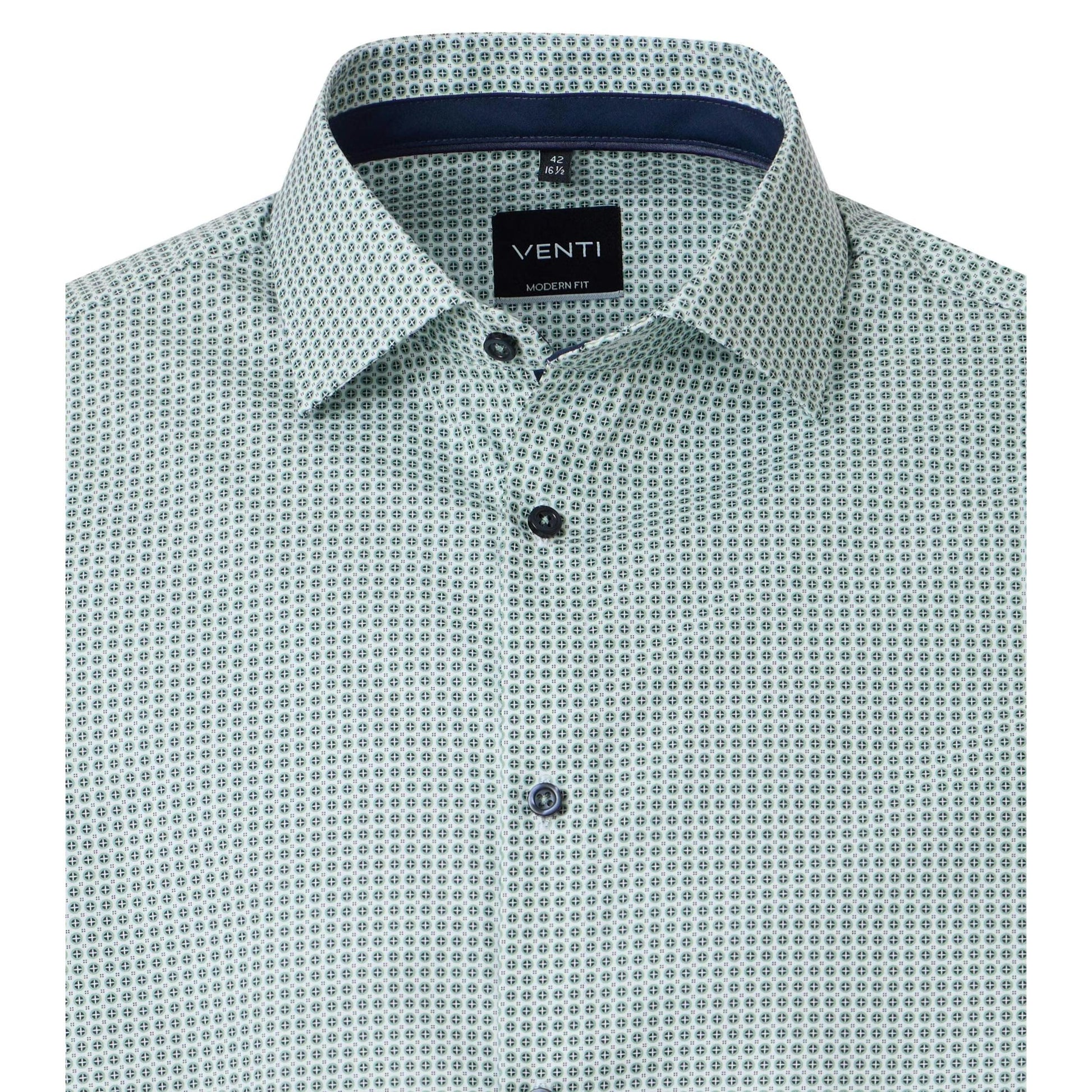 MODERN FIT CIRCLE PRINT-MENS DRESS SHIRTS-VENTI-JB Evans Fashions & Footwear