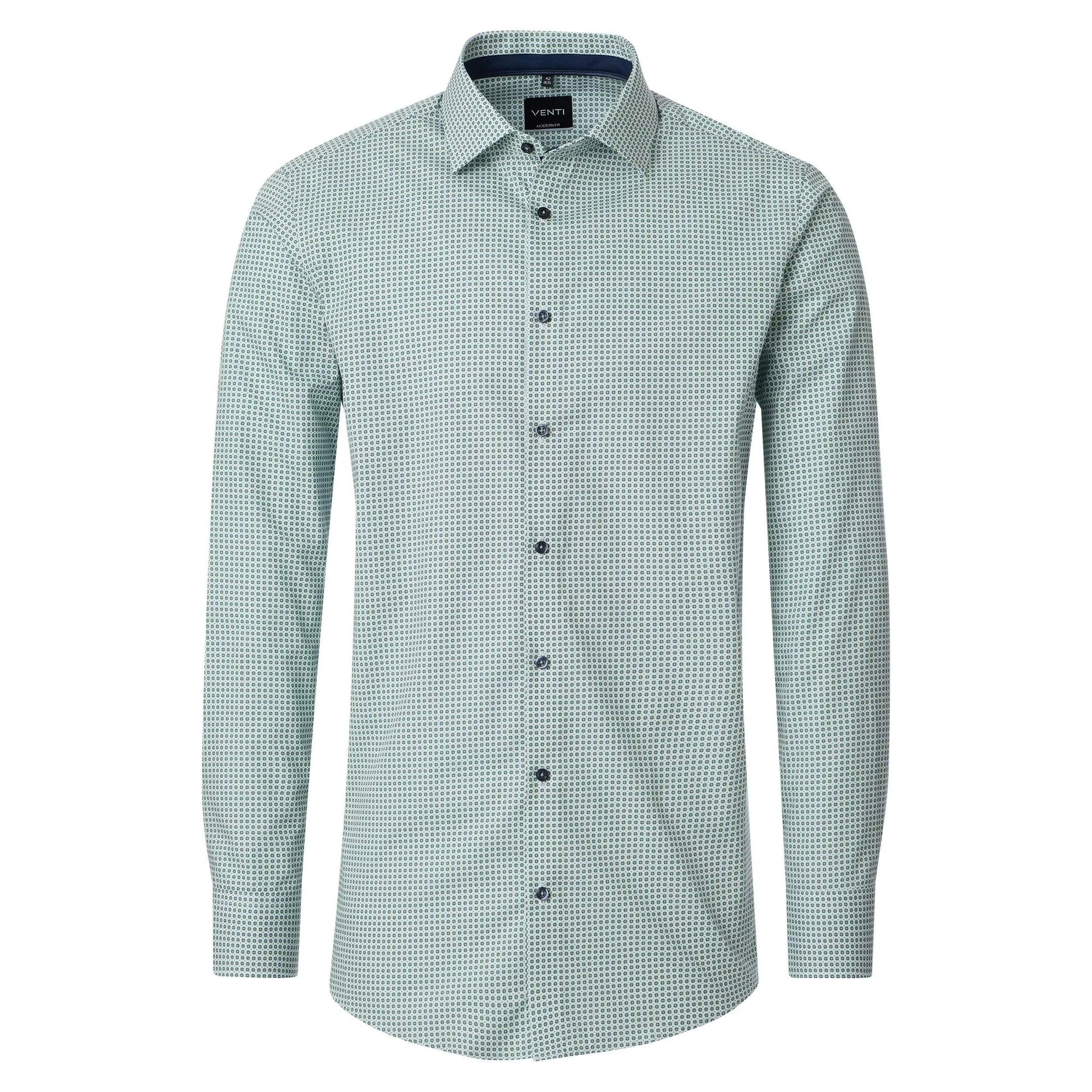 MODERN FIT CIRCLE PRINT-MENS DRESS SHIRTS-VENTI-JB Evans Fashions & Footwear