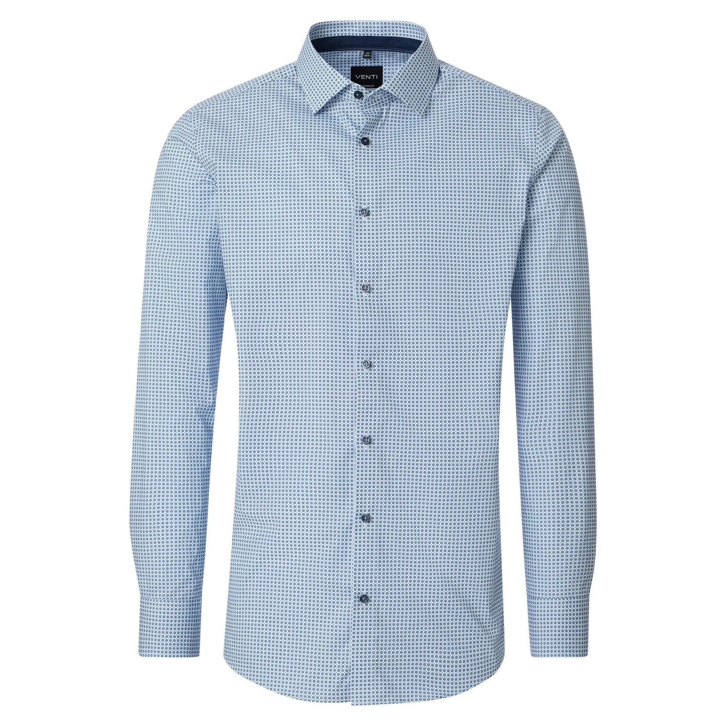 MODERN FIT CIRCLE PRINT "NOOS"-MENS DRESS SHIRTS-VENTI-JB Evans Fashions & Footwear