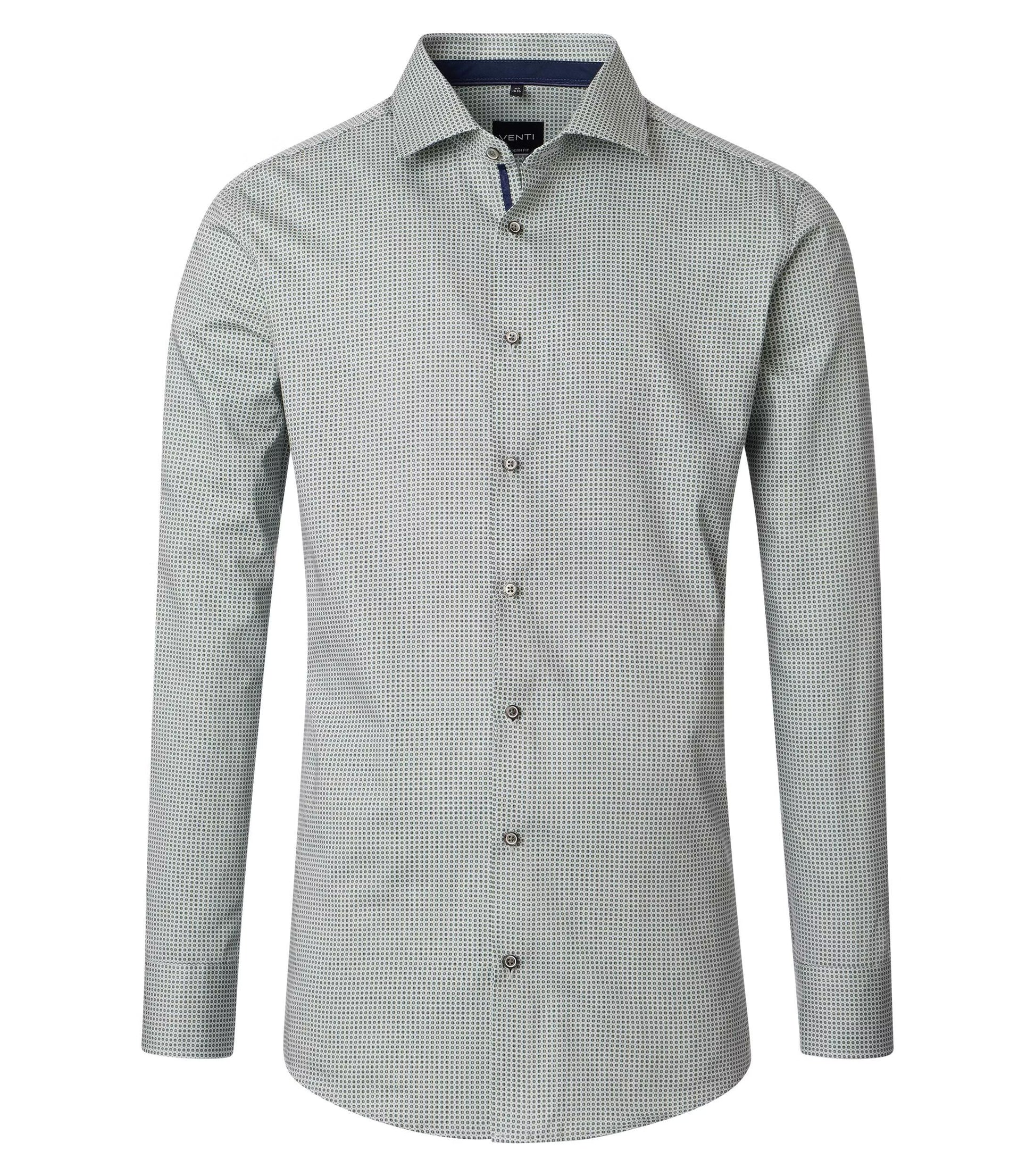 MODERN FIT DOT PATTERN-MENS DRESS SHIRTS-VENTI-JB Evans Fashions & Footwear