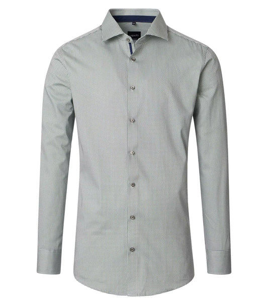 MODERN FIT DOT PATTERN-MENS DRESS SHIRTS-VENTI-JB Evans Fashions & Footwear