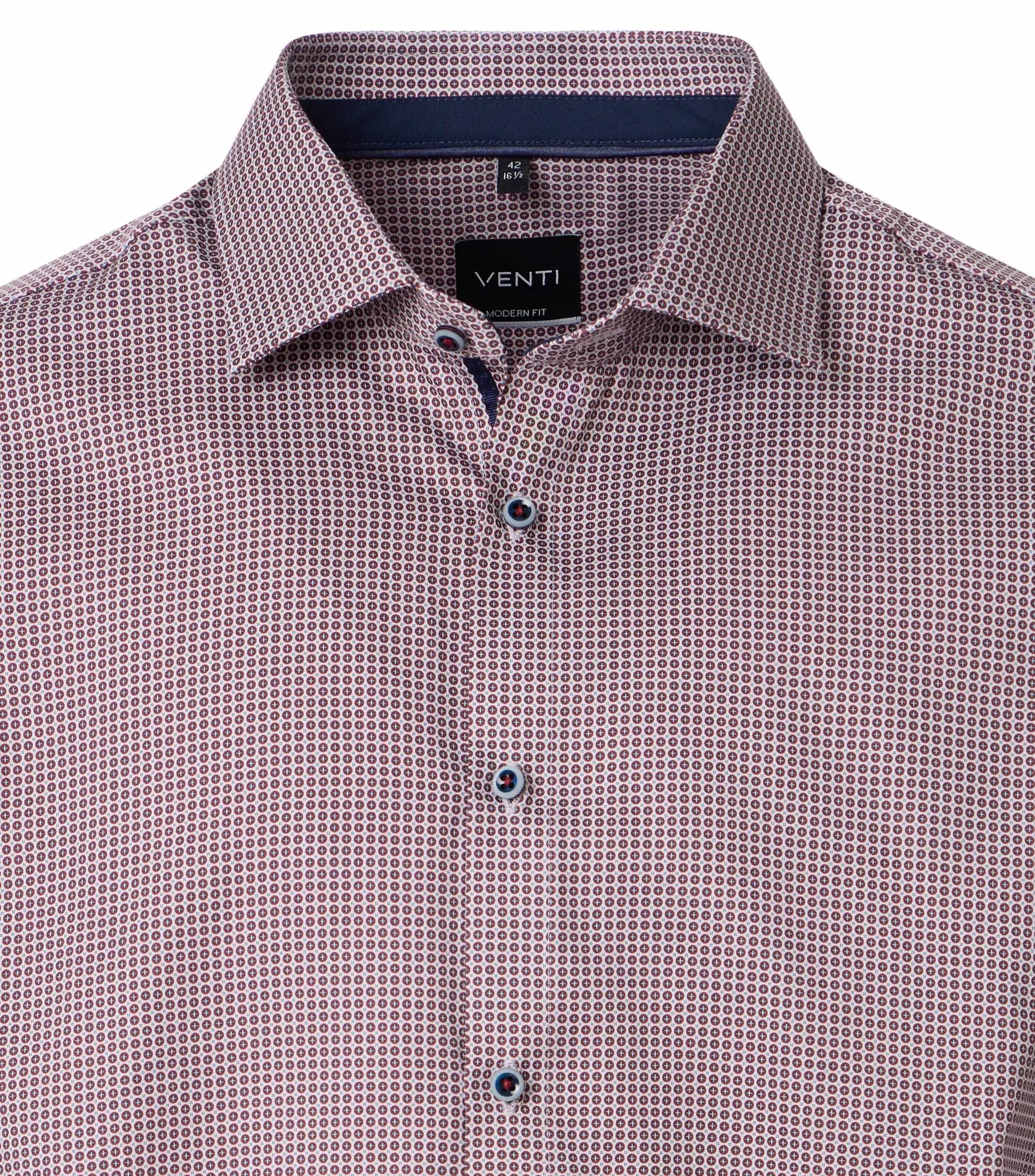 MODERN FIT DOT PRINT-MENS DRESS SHIRTS-VENTI-JB Evans Fashions & Footwear