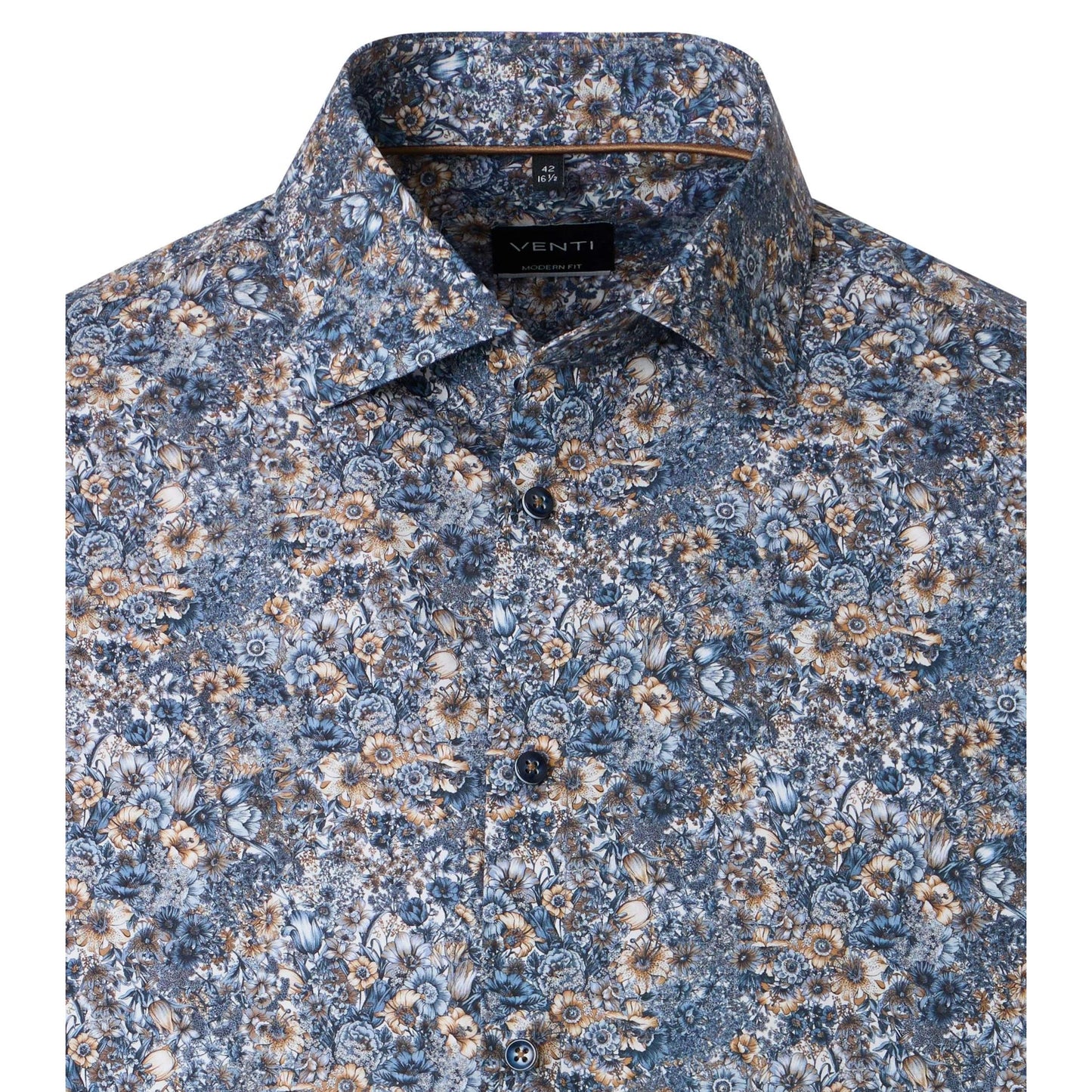 MODERN FIT FLORAL PRINT-MENS DRESS SHIRTS-VENTI-JB Evans Fashions & Footwear