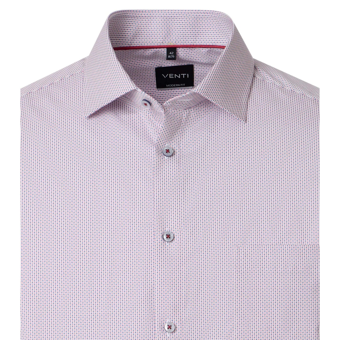 MODERN FIT MINI PRINT-MENS DRESS SHIRTS-VENTI-JB Evans Fashions & Footwear