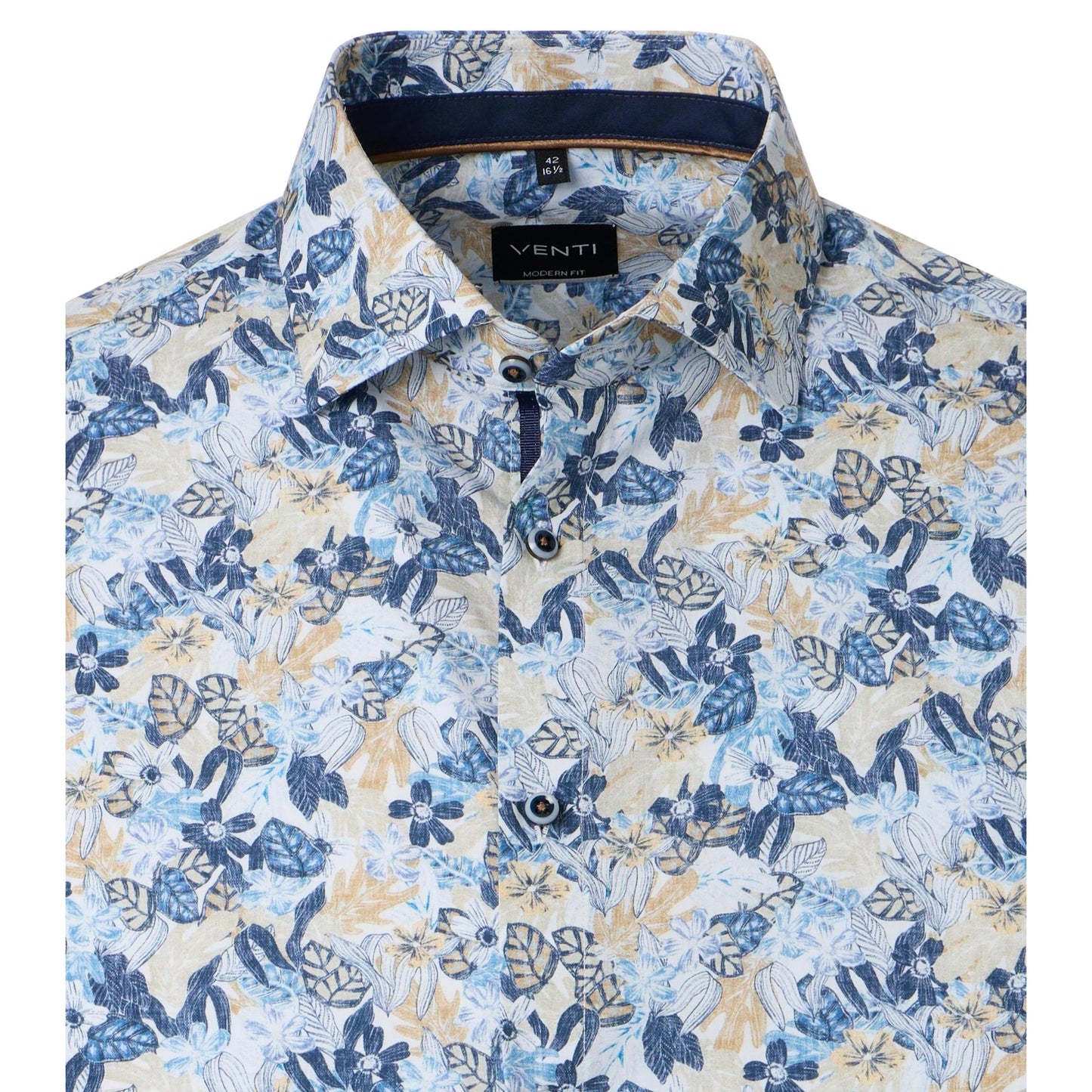 MODERN FIT STAR PRINT-MENS DRESS SHIRTS-VENTI-JB Evans Fashions & Footwear