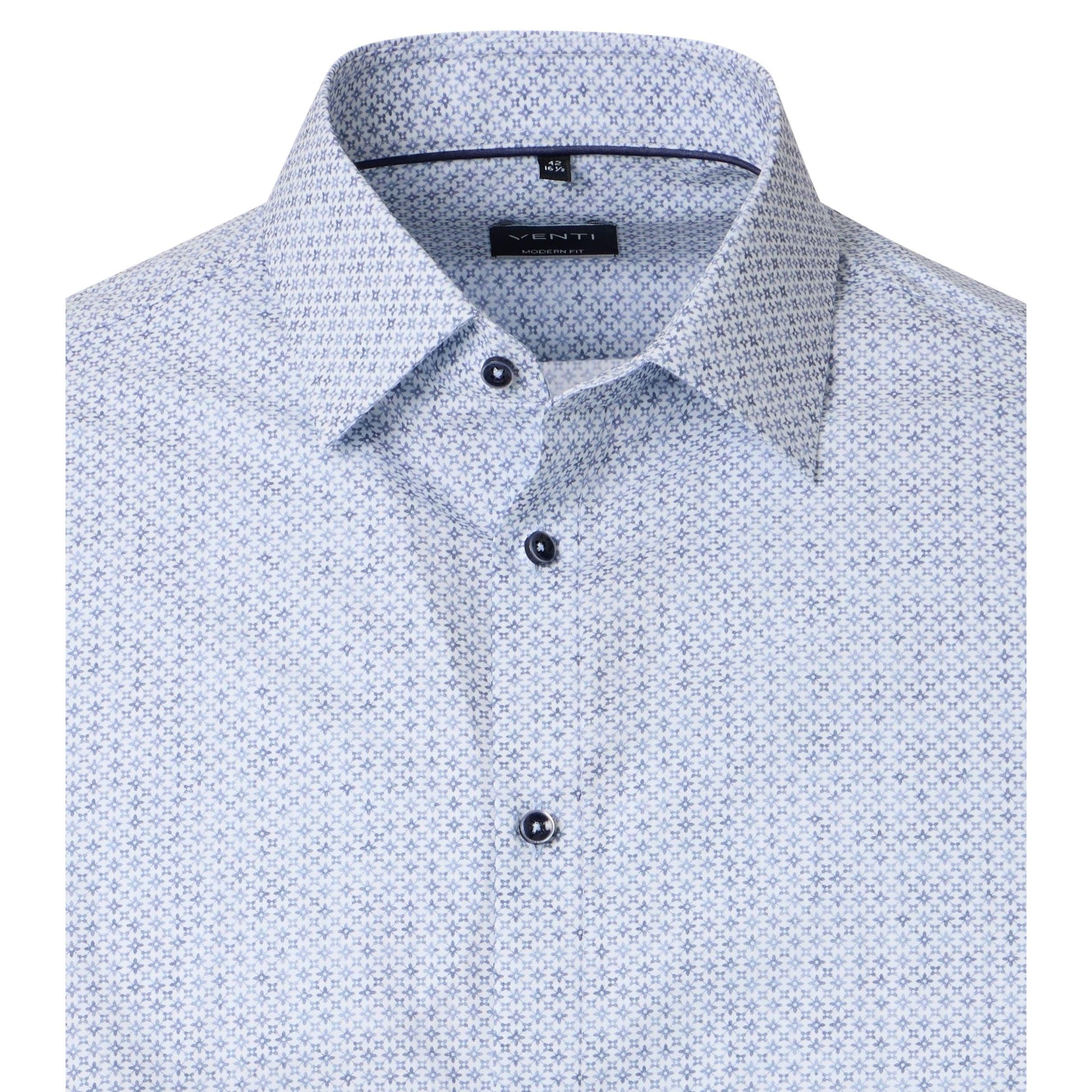 MODERN FIT STAR PRINT-MENS DRESS SHIRTS-VENTI-JB Evans Fashions & Footwear