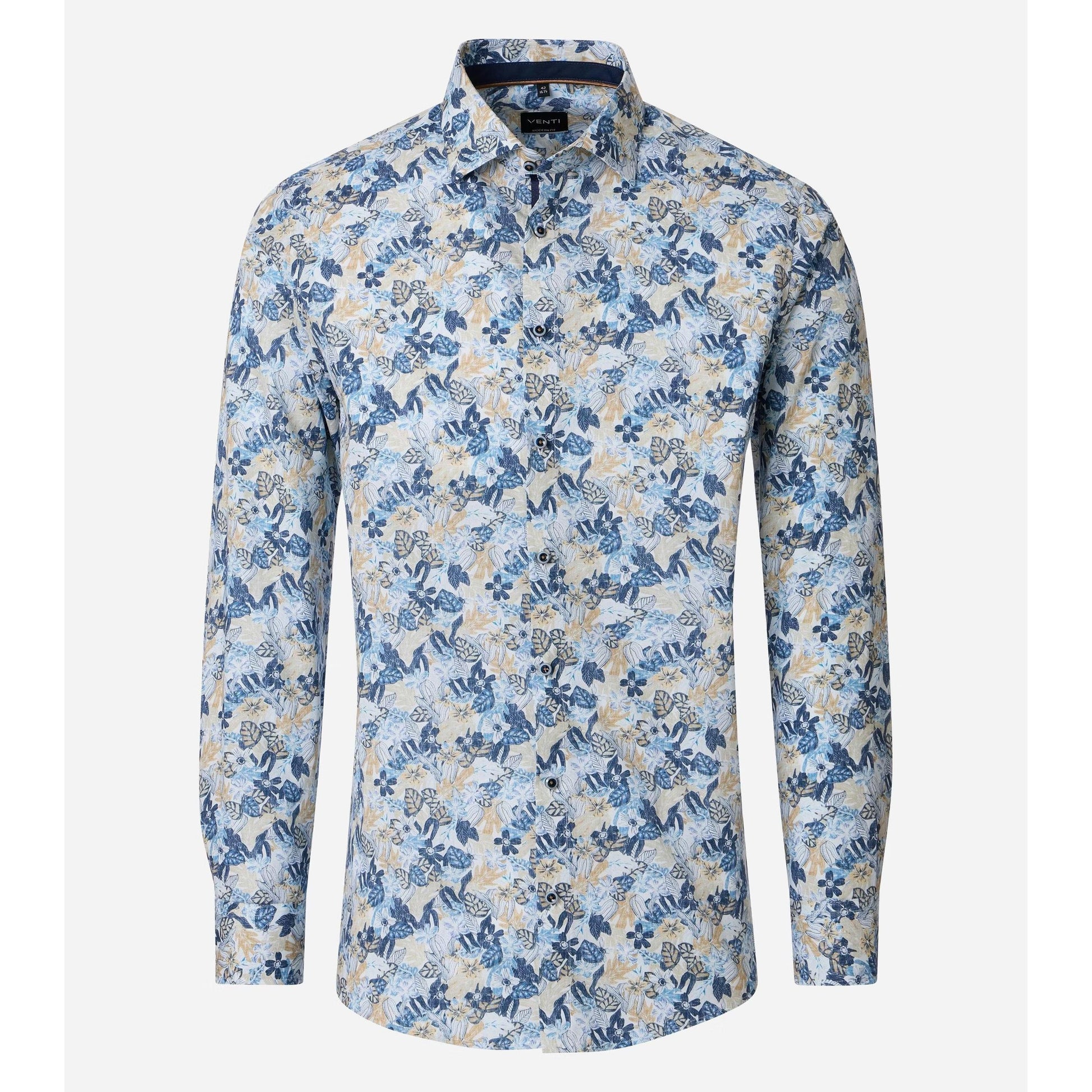 MODERN FIT STAR PRINT-MENS DRESS SHIRTS-VENTI-JB Evans Fashions & Footwear