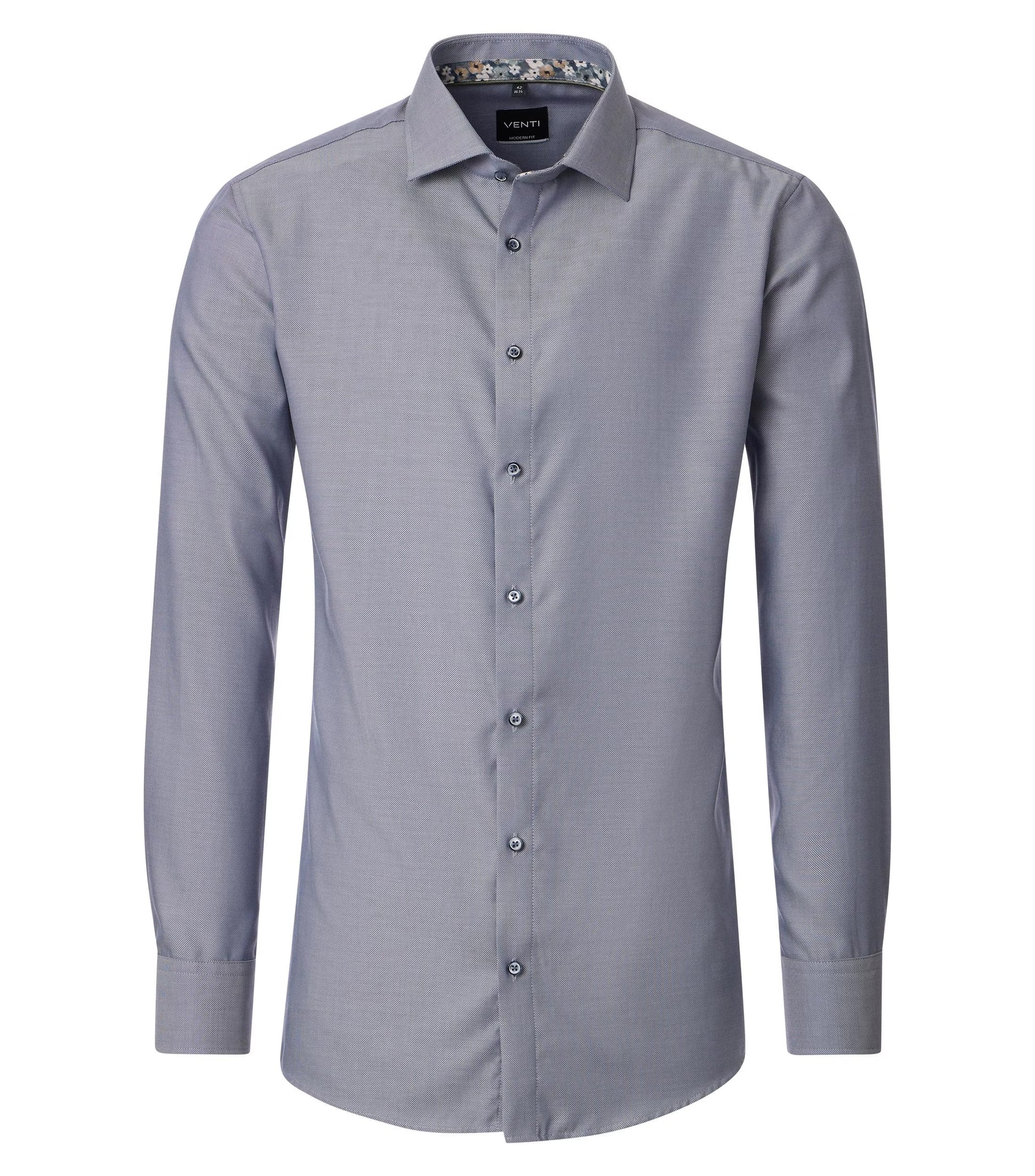 MODERN FIT STRUCTURE FABRIC-MENS DRESS SHIRTS-VENTI-JB Evans Fashions & Footwear
